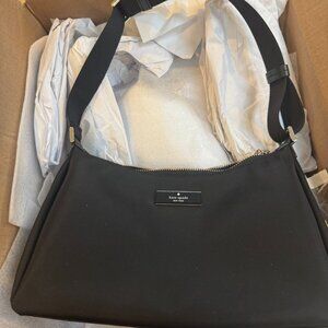 Kate Spade Black Carter Nylon Shoulder Bag
